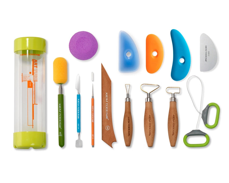 Xiem Tools - Clay Essential Tool Kit - 14 Pieces (CETK14)