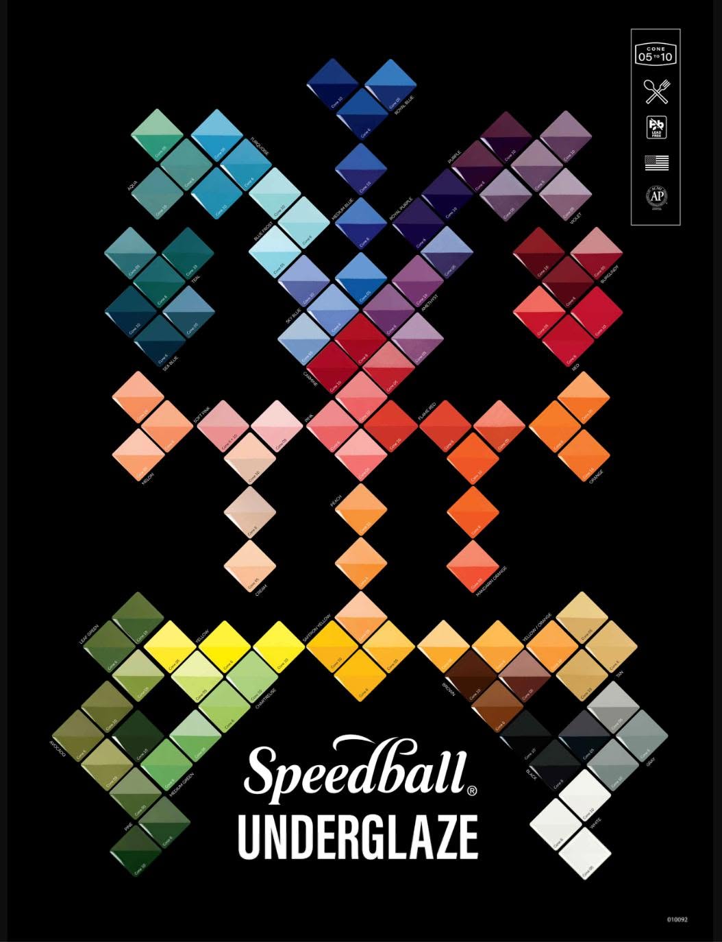 Speedball Underglaze - Red (Various Sizes)