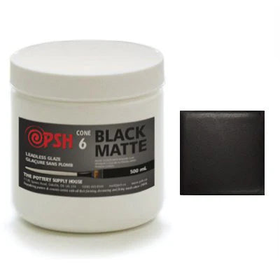 PSH - Black Matte Glaze - (Various Sizes)