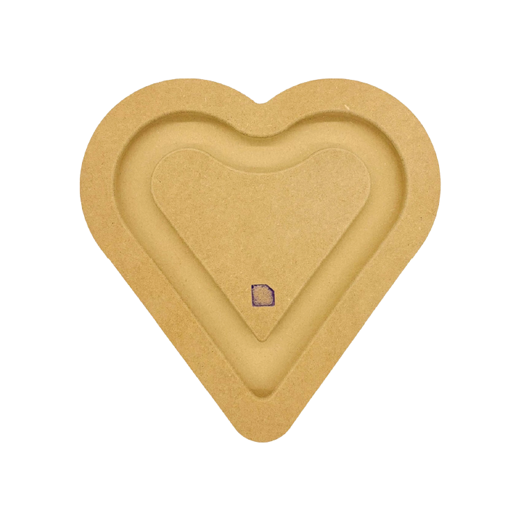 GR Pottery Forms - Heart Wallie 8" (GRHW8)