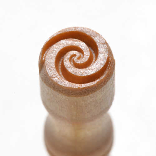 MKM Mini Round Stamp - Double Spiral (SMR-056)