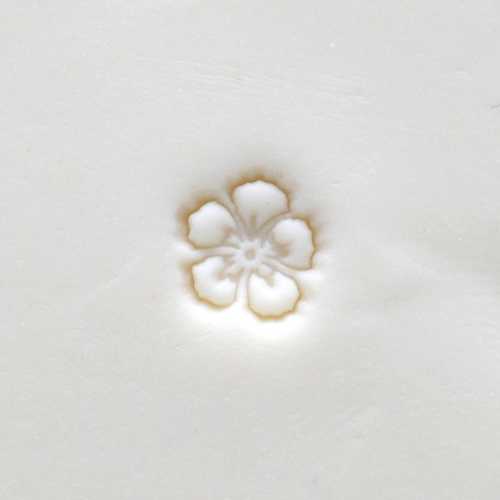 MKM Mini Round Stamp - Hibiscus Flower Outline (SMR-087)