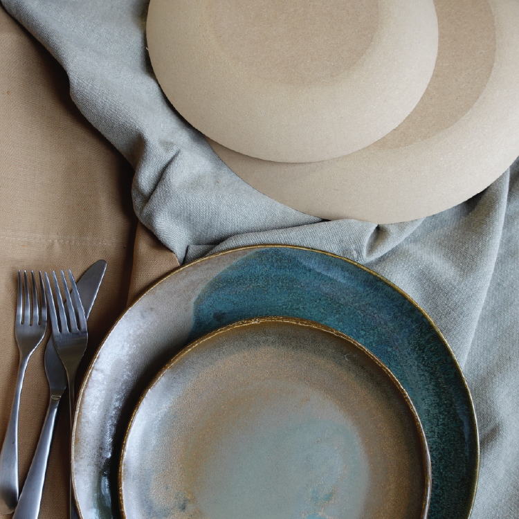 GR Pottery Forms - RD2 Round Dinner Set - 9.5" & 12.5" (RD2RDS)