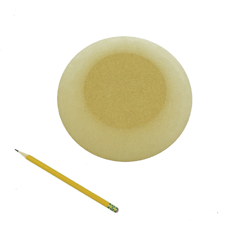 GR Pottery Forms - 8" Round Drape Mold - Rounded Edges (GRRD28)