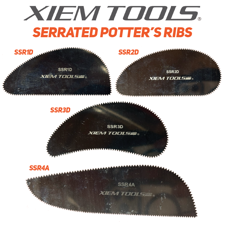 Xiem Tools - Serrated Stainless Steel Rib (Various Sizes)