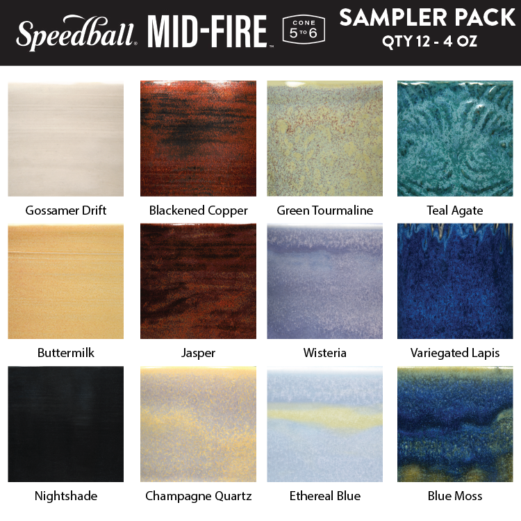 Speedball - Mid-Fire Sampler Pack 4 oz (12pk) (002180)