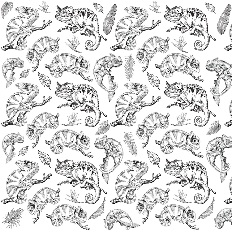 SanBao Underglaze Transfer - Chamelon (19" x 13")