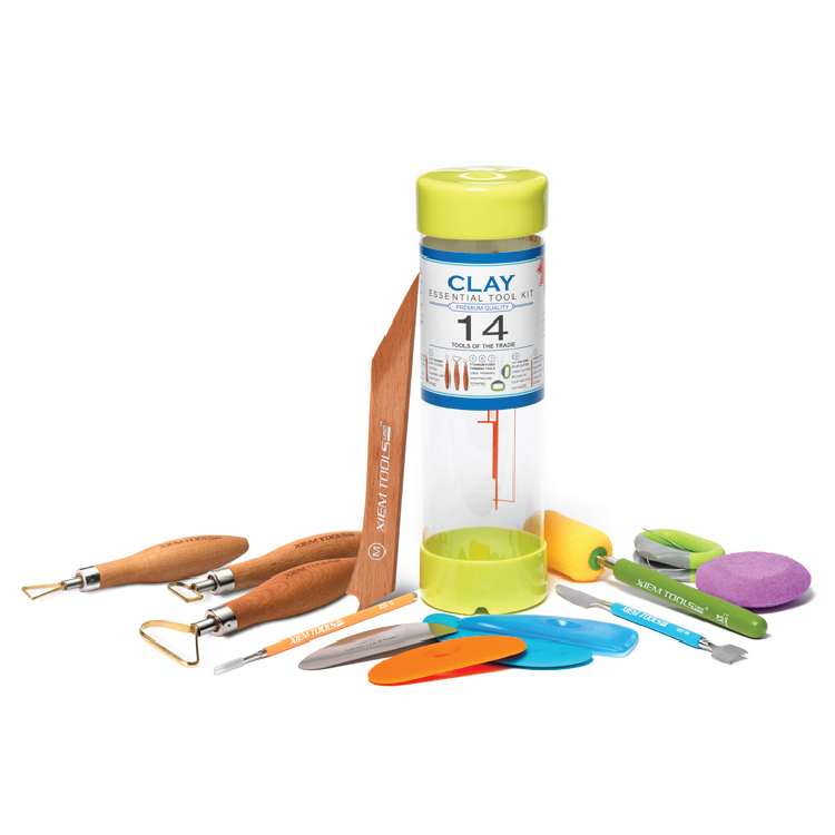 Xiem Tools - Clay Essential Tool Kit - 14 Pieces (CETK14)