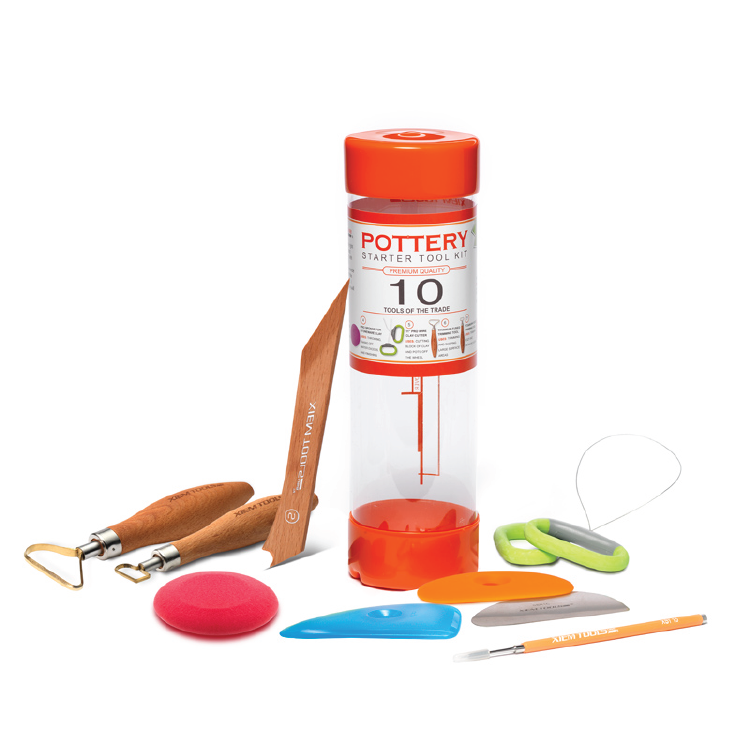 Xiem Tools - Pottery Starter Kit - 10 Pieces (PTSK10)