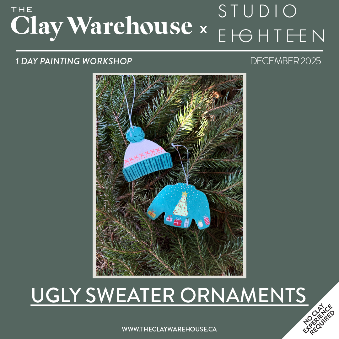 *SPECIAL WORKSHOP* Ugly Sweater Ornament Painting Workshop w/ Kathy Szuba (One-Time Workshop)