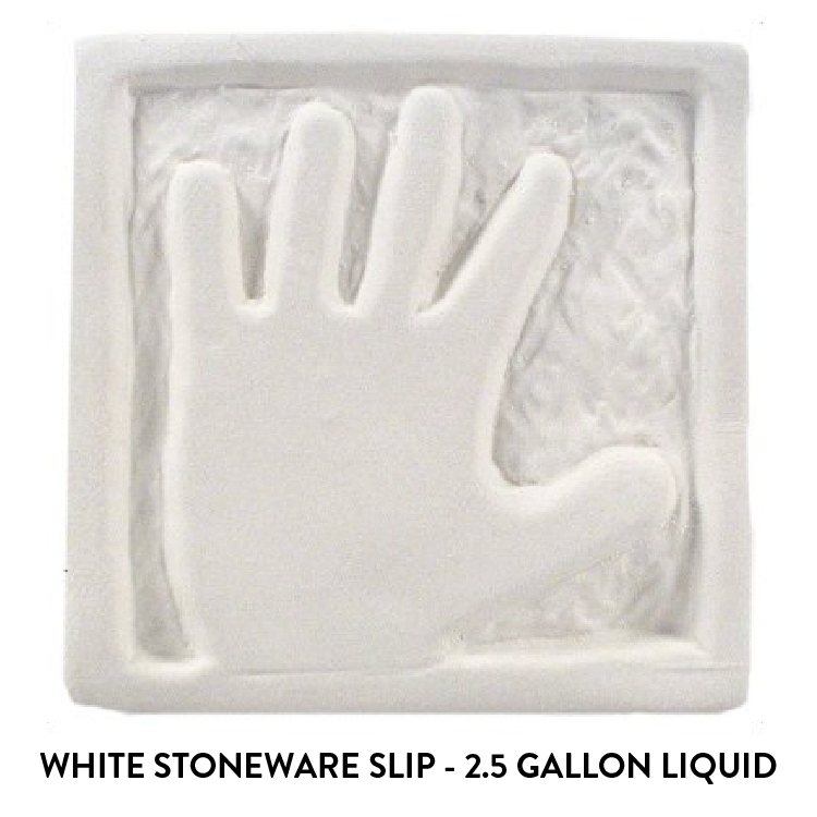 Georgies Natural White Stoneware Cone 6 Slip - 2.5 Gallons Liquid Slip Box (SS600B)