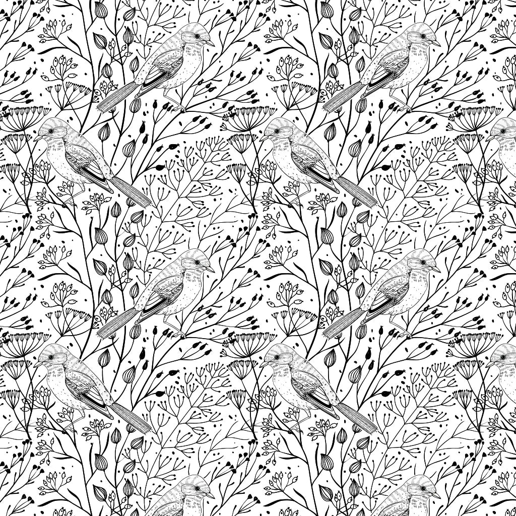 SanBao Underglaze Transfer - Birds & Branches (19" x 13")