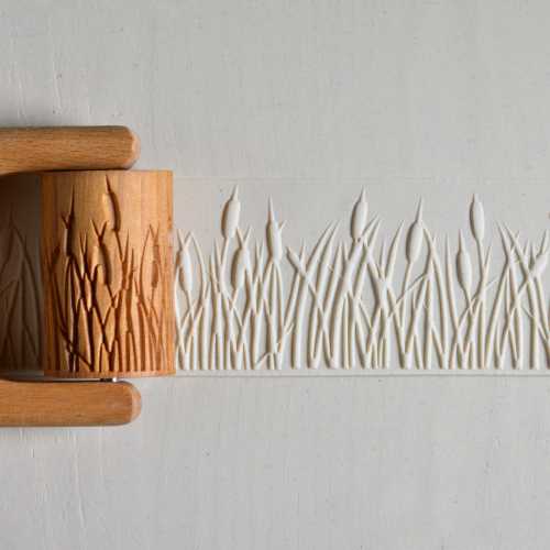 MKM Large Handle Roller - Cattails - 6 cm (RL-024)