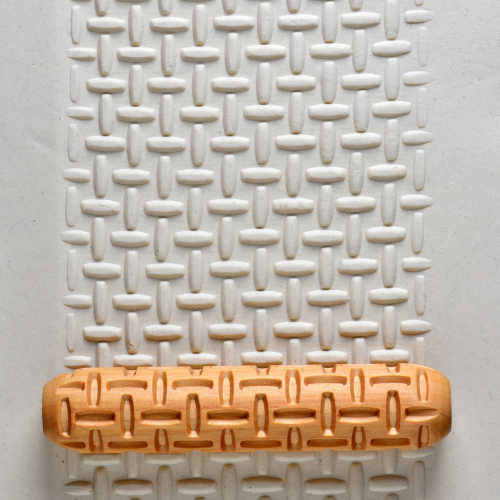 MKM Big HandRoller Rattan weave - 12cm (BHR-015)