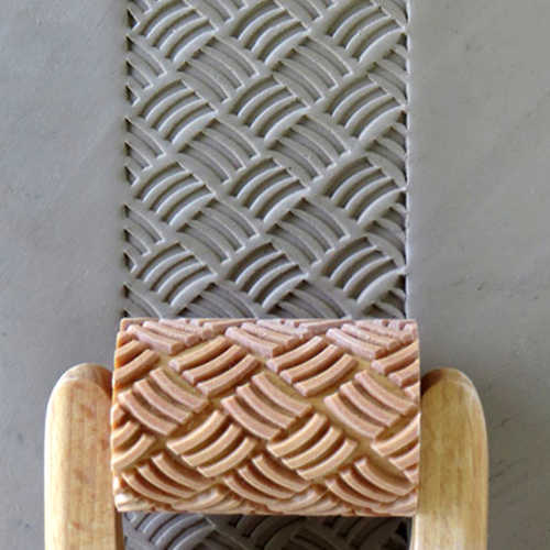 MKM Large Handle Roller Basket Weave - 6 cm (RL-004)