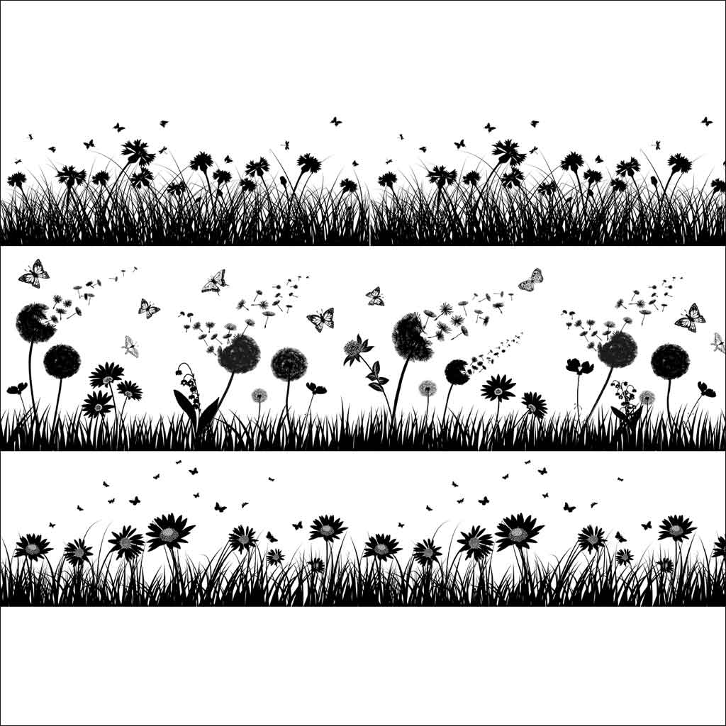 SanBao Underglaze Transfer - Meadow Field (19" x 13")