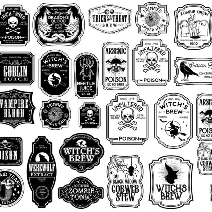 SanBao Underglaze Transfer - Potion Label (19" x 13")