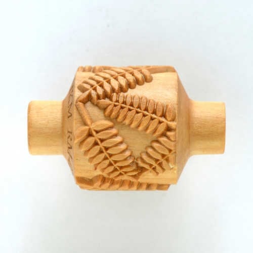 MKM Medium Handle Roller Medium - Fern Leaves - 3 cm (RM-026)