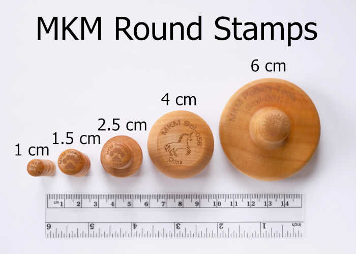 MKM Large Round Unicorn #1 Stamp - 4 cm (SCL-056)