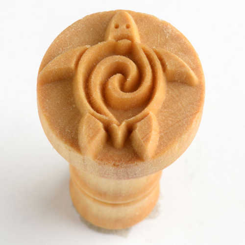 MKM Medium Round Sea Turtle Stamp - 2.5 cm (SCM-017)