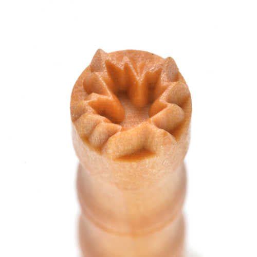 MKM Mini Round Maple Leaf Stamp - 1 cm (SMR-032)