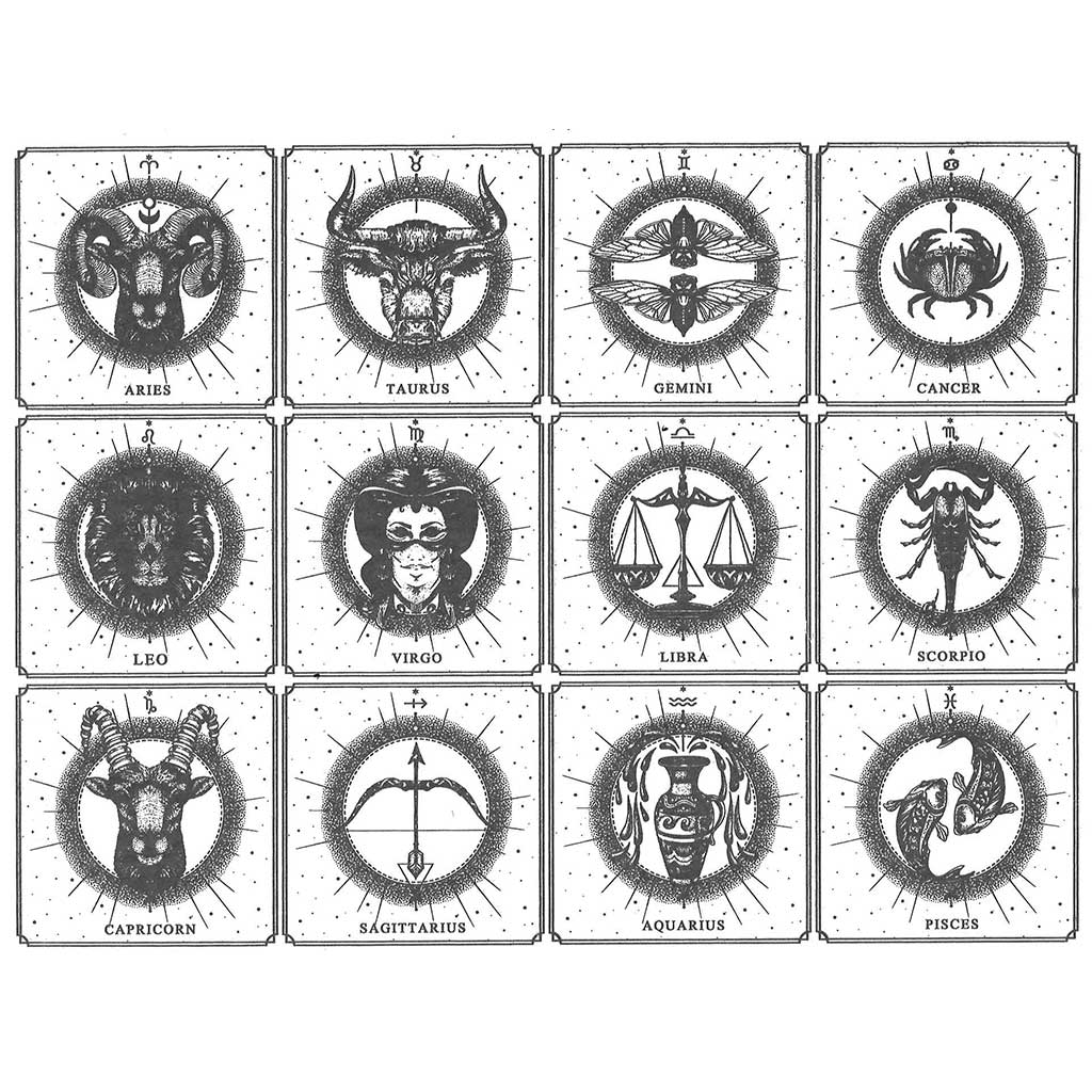 SanBao Underglaze Transfer - Zodiac (19" x 13")