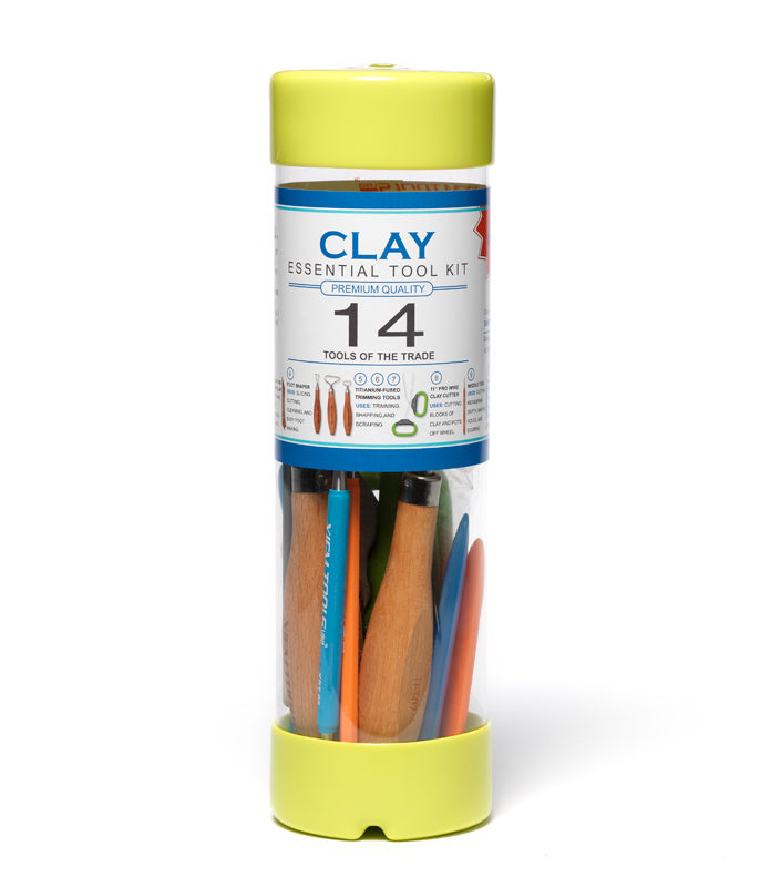 Xiem Tools -  Clay Essential Tool Kit - 14 Pieces (CETK14)