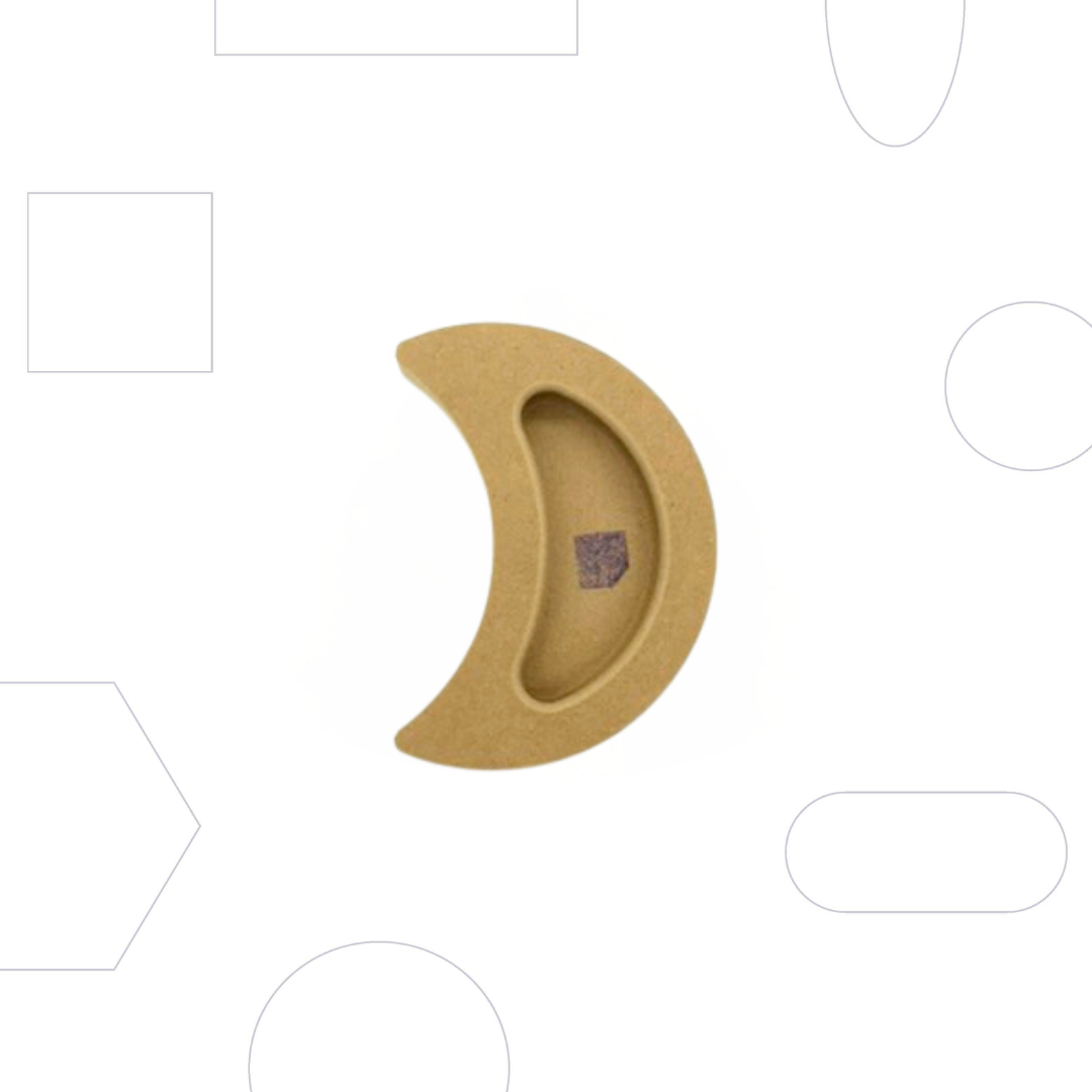 GR Pottery Forms - Wallie Crescent Moon - 4" (GRWMOON)