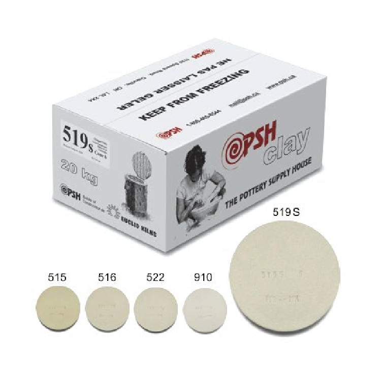 PSH 519S - White Grogged Stoneware Clay - 20 kg (PSH519S)