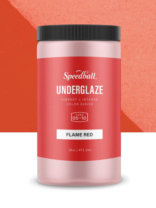 Speedball Underglaze - Flame Red (Various Sizes)