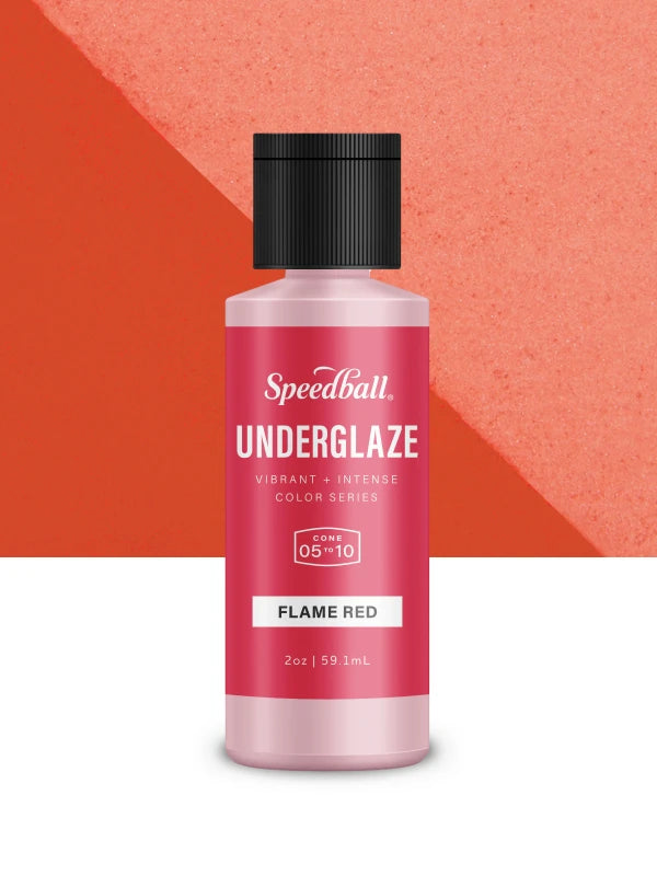 Speedball Underglaze - Flame Red (Various Sizes)