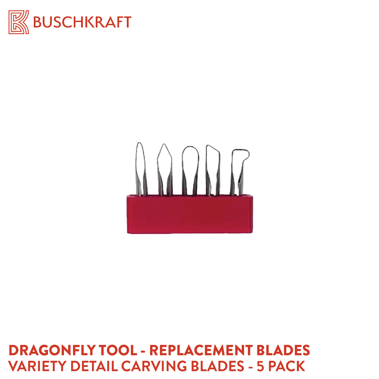 Buschkraft Tools - Dragonfly Tool -  5-Piece Spare Blades (Various Shapes)