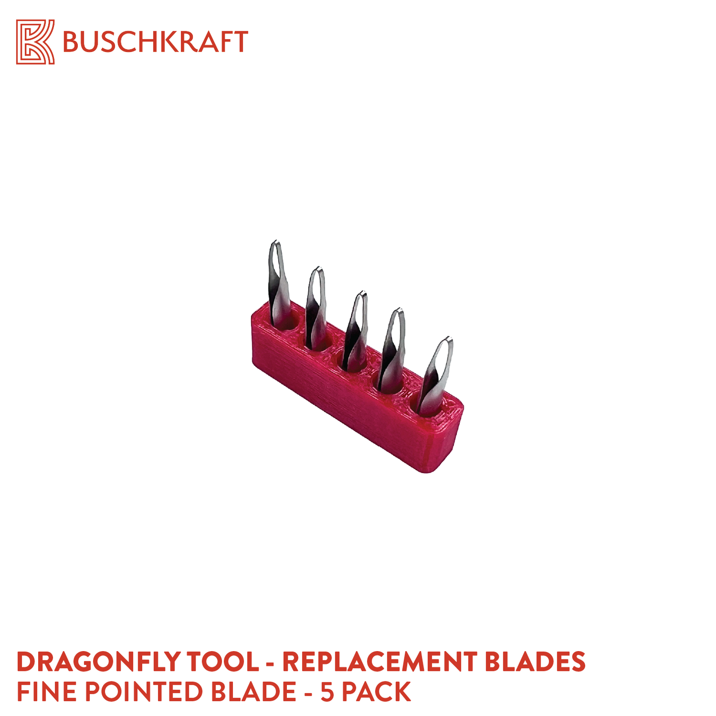 Buschkraft Tools - Dragonfly Tool -  5-Piece Spare Blades (Various Shapes)