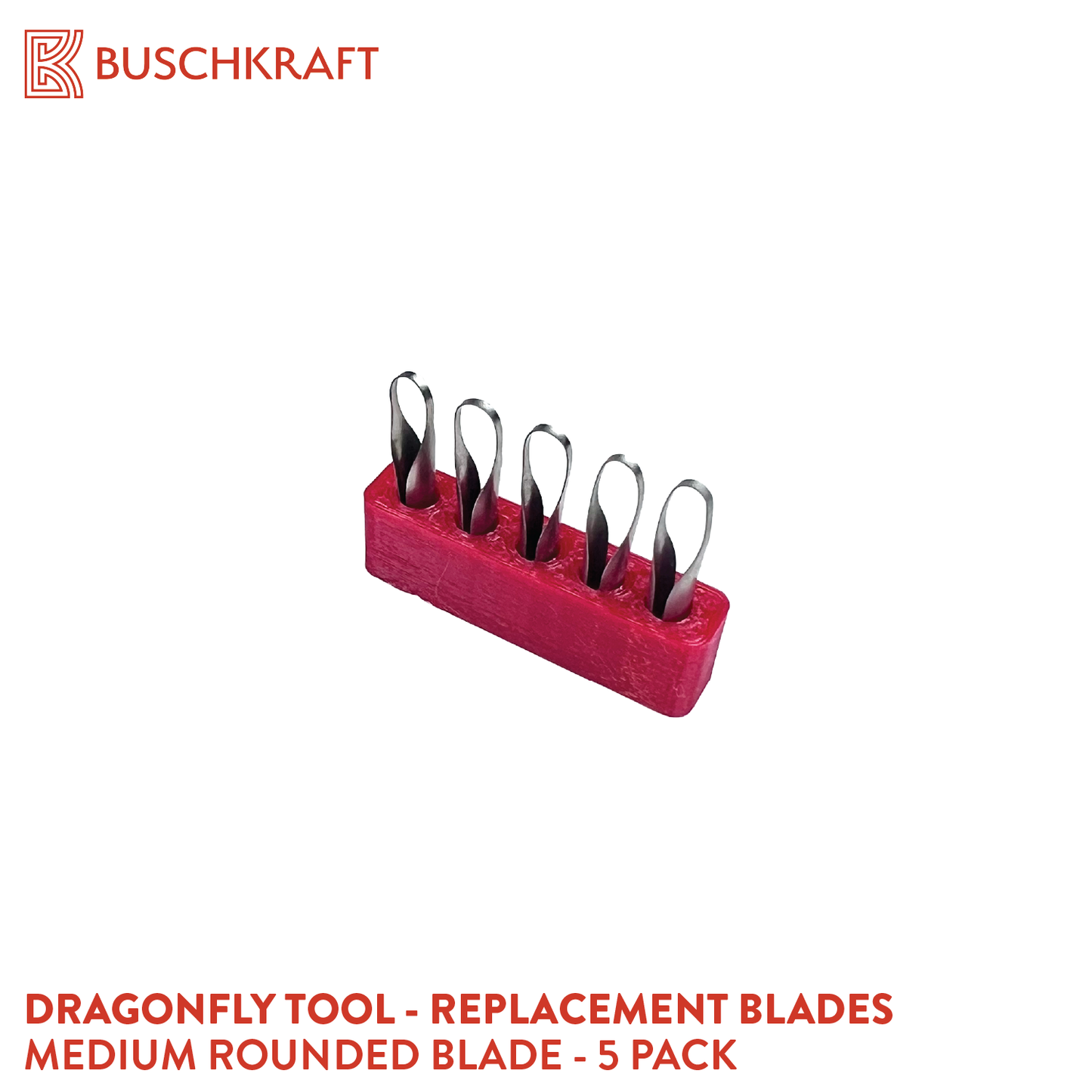 Buschkraft Tools - Dragonfly Tool -  5-Piece Spare Blades (Various Shapes)