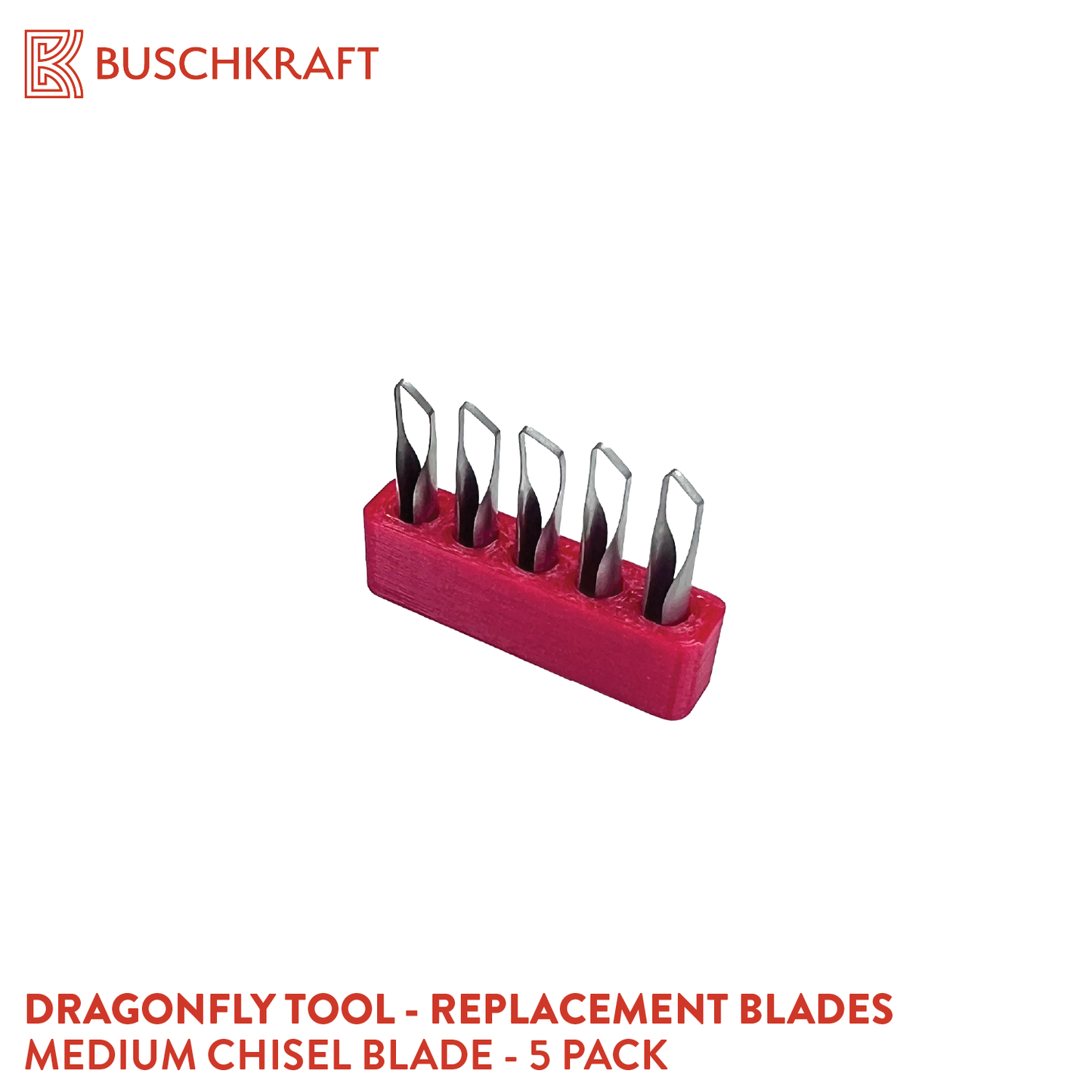 Buschkraft Tools - Dragonfly Tool -  5-Piece Spare Blades (Various Shapes)