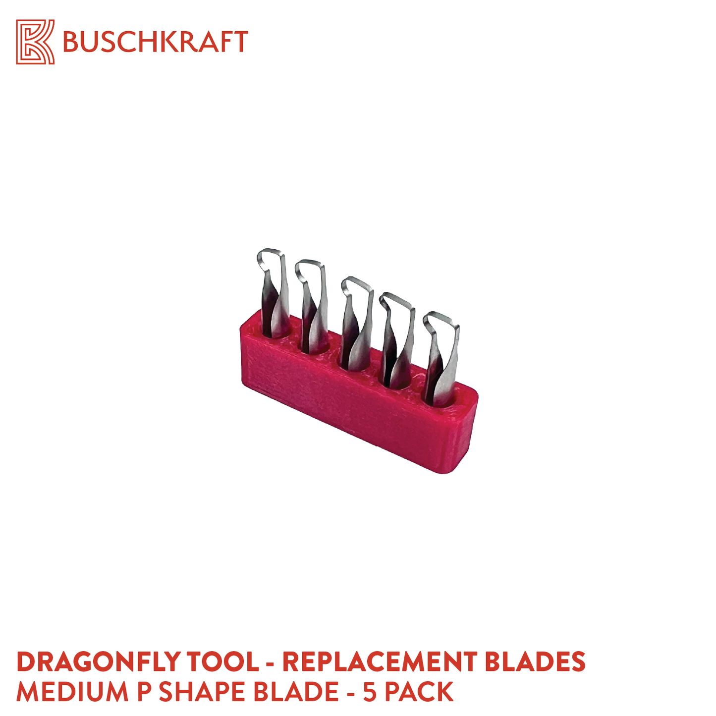 Buschkraft Tools - Dragonfly Tool -  5-Piece Spare Blades (Various Shapes)