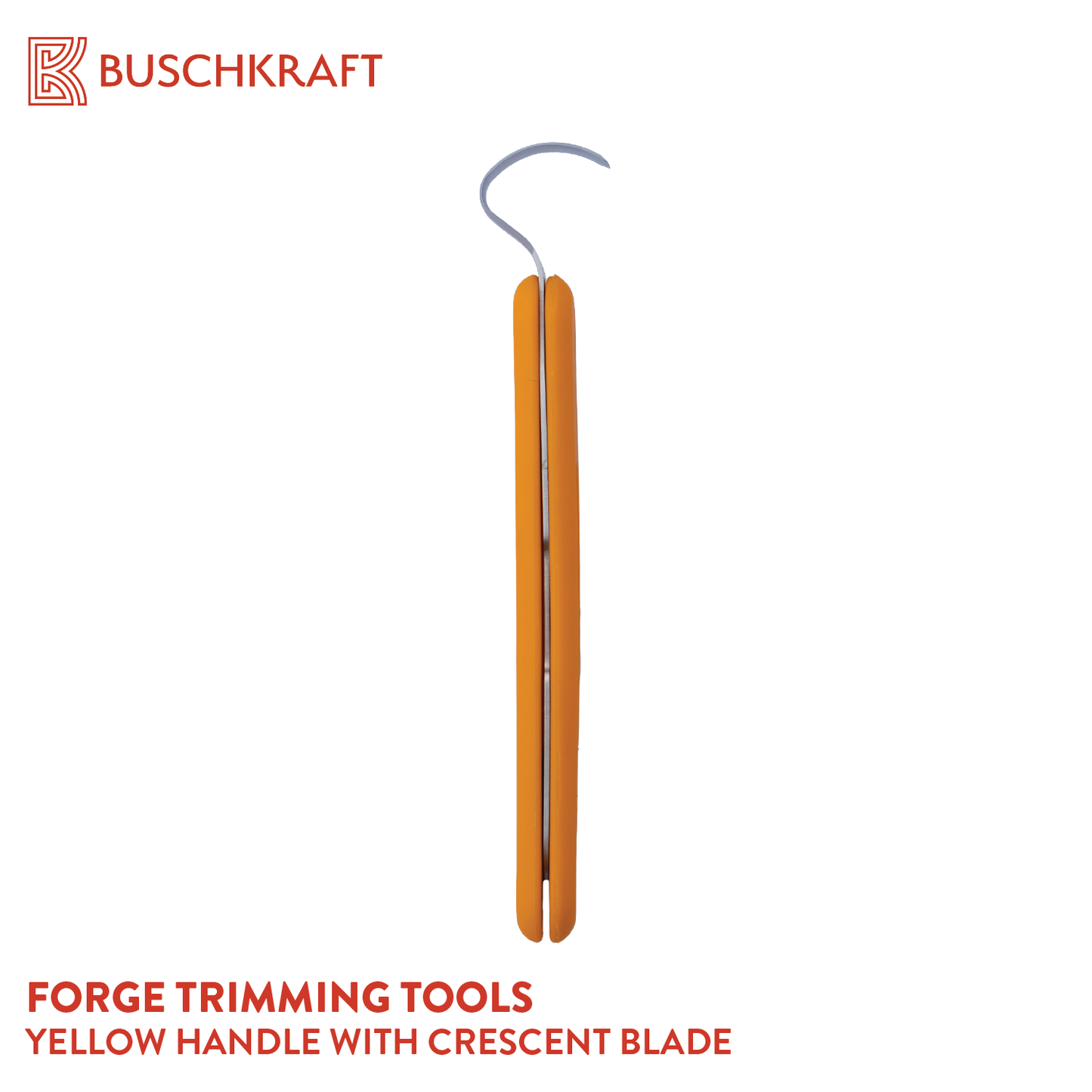 Buschkraft Tools - Forge Tool, Yellow Handle with Crescent Blade (BKP-FOR1004)