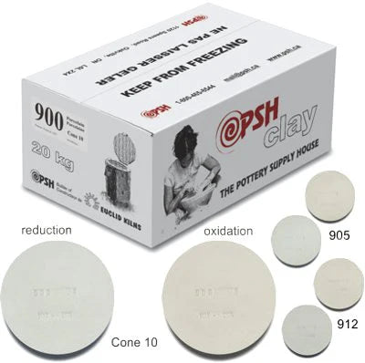 PSH 900 - Porcelain Clay - 20 kg (PSH900) - CONE 10