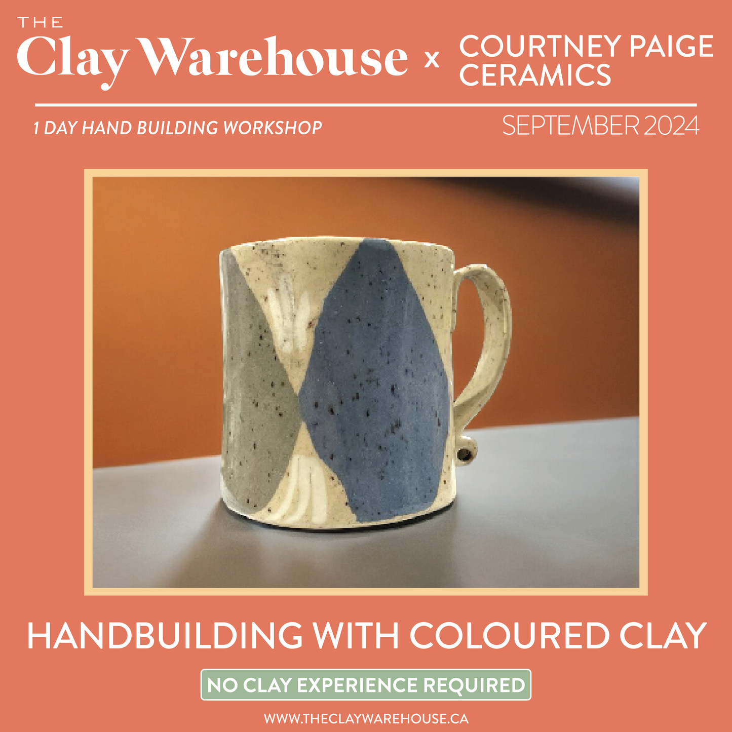 SPECIAL WORKSHOP* Hand-Building with Coloured Clay (ONE DAY WORKSHOP)