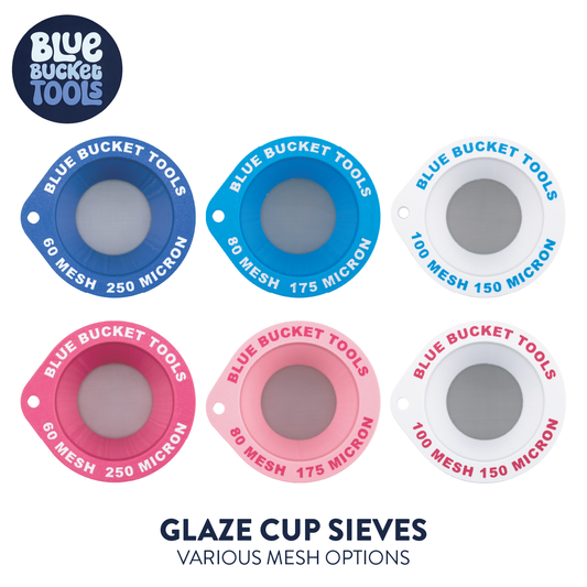 Blue Bucket Tools - Cup Sieve for Glaze and Clay Testing (Various Options)