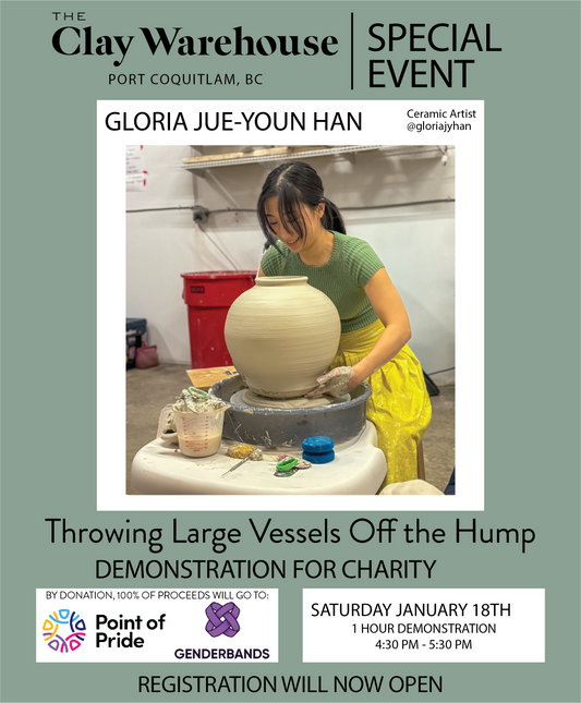 *SPECIAL DEMO* Throwing Large Vessels Off the Hump w/ Gloria Jue-Youn Han - 1 Day