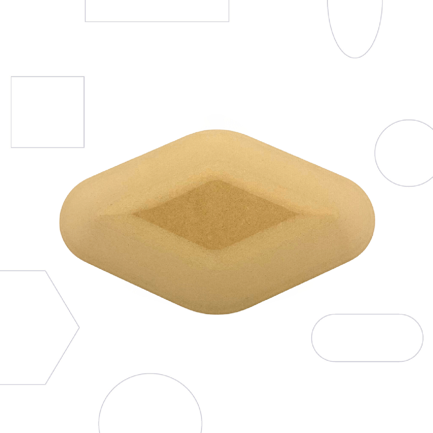 GR Pottery Forms - 6x10" Diamond - Rounded Edges (GRDIA610)