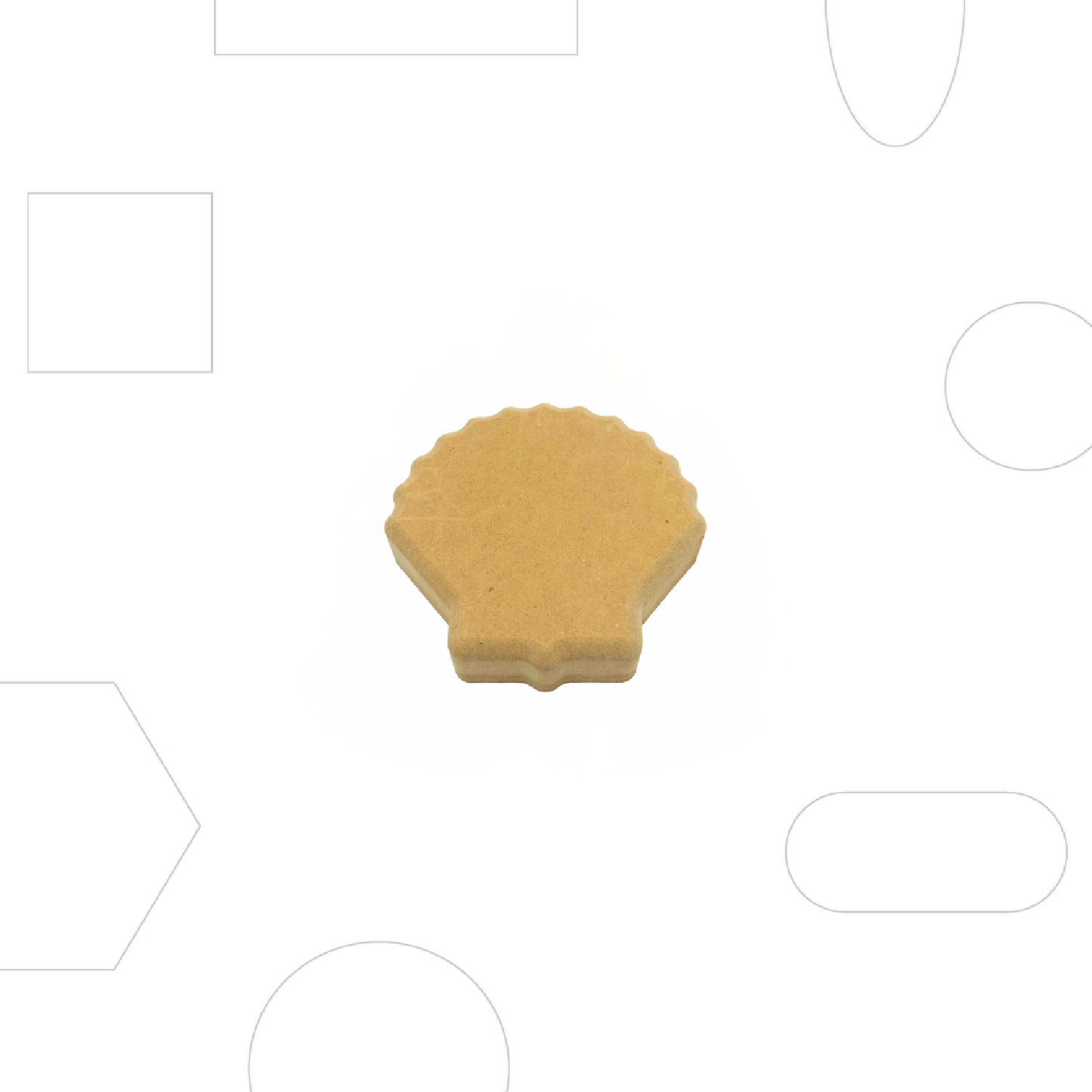 GR Pottery Forms - Wallie Scalloped Shell - 4" (GRWSHELL)