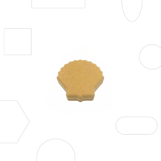 GR Pottery Forms - Wallie Scalloped Shell - 4" (GRWSHELL)