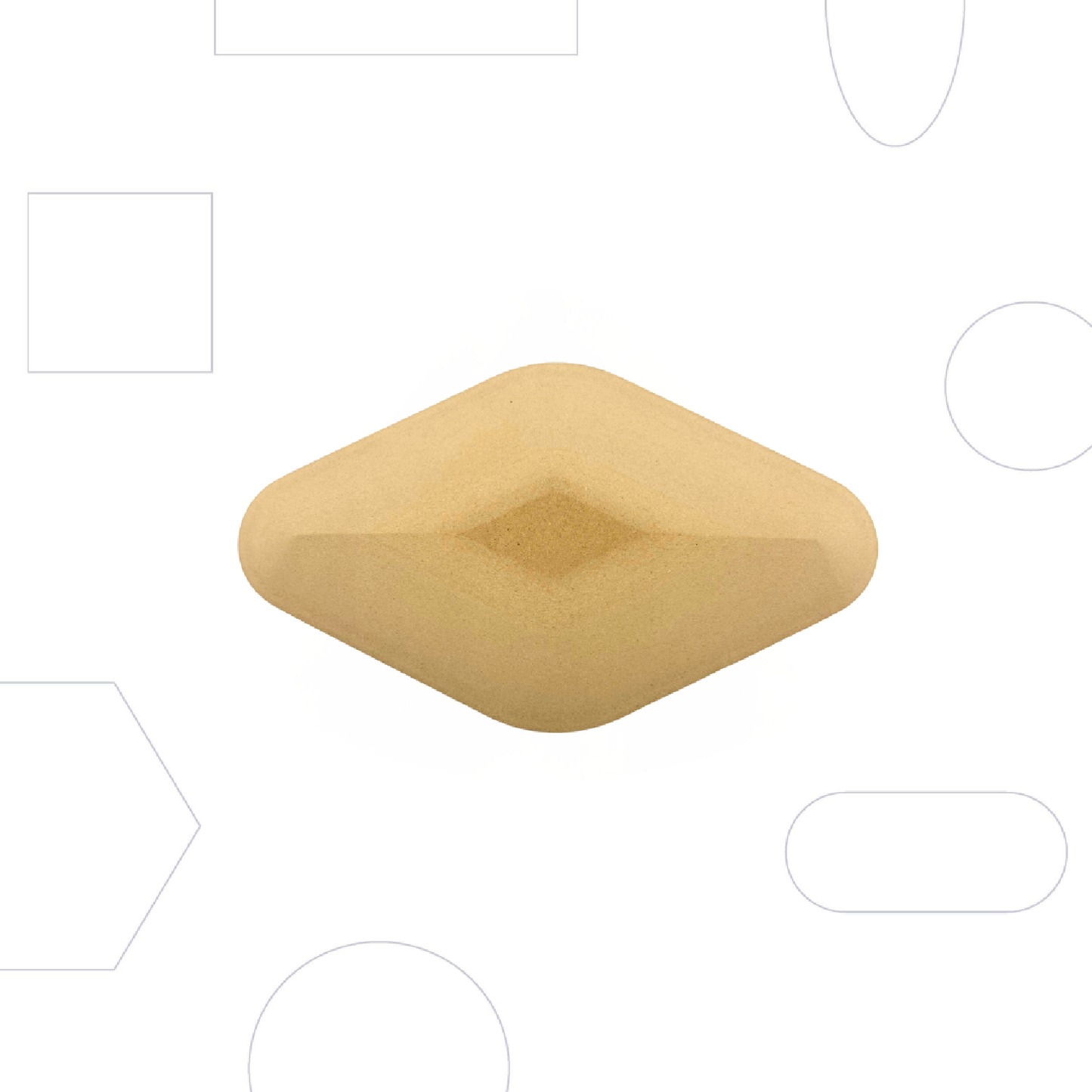 GR Pottery Forms - 5x8.5" Diamond - Rounded Edges (GRDIA585)