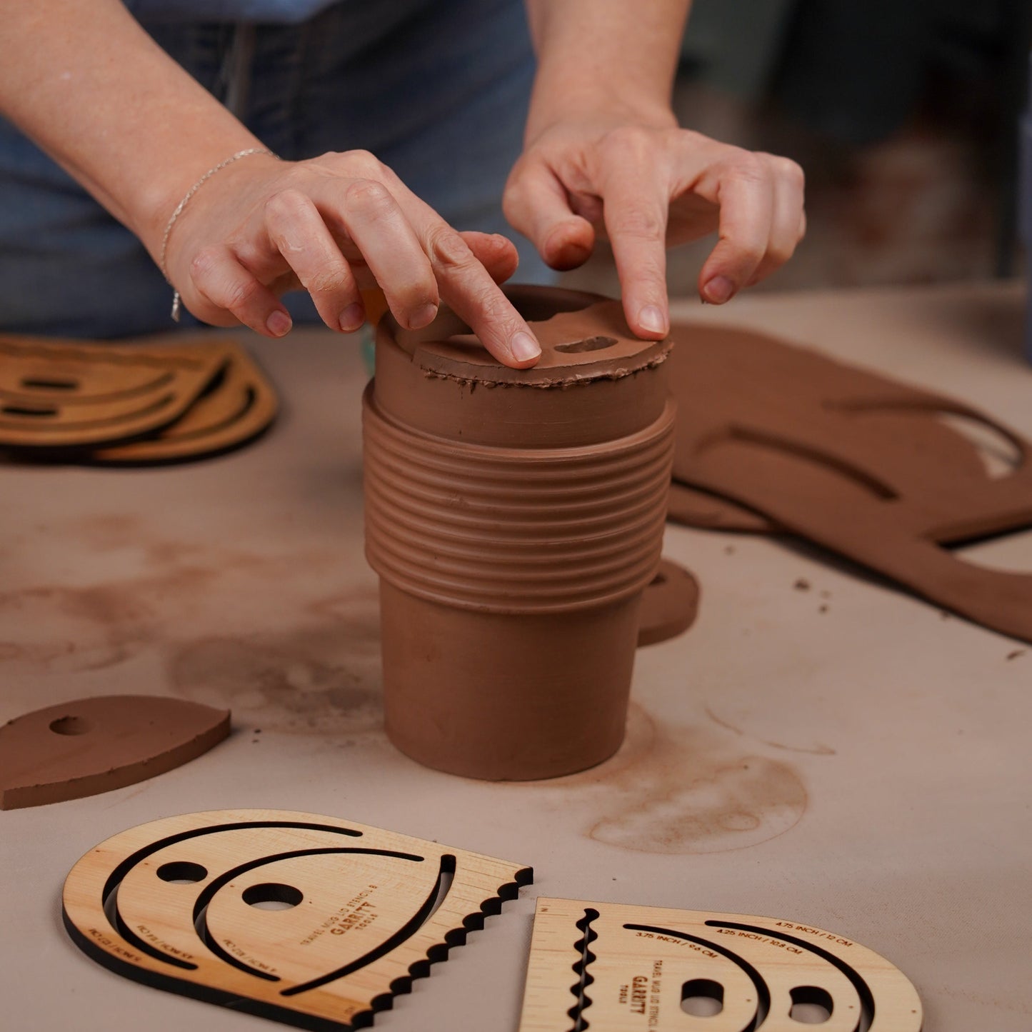 Garrity Tools - Travel Mug Lid Stencil Tool (LIDSTENCIL)