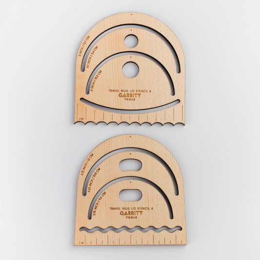 Garrity Tools - Travel Mug Lid Stencil Tool (LIDSTENCIL)