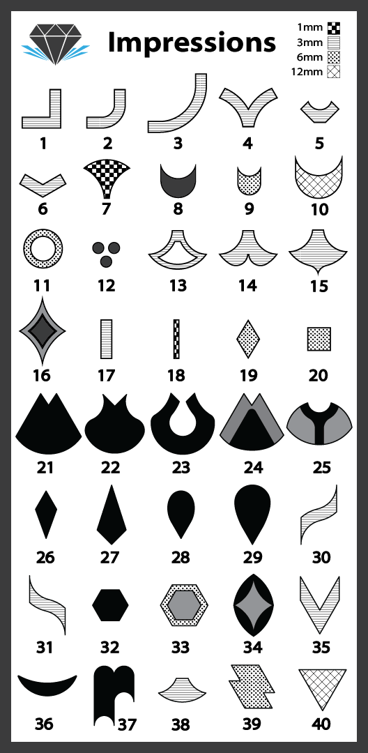 DiamondCore Impression Stamp 20 (DCI20)