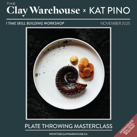 SPECIAL WORKSHOP* Plate Throwing Masterclass w/ Kat Pino (ONE-TIME WORKSHOP) (EXPERIENCE REQUIRED)