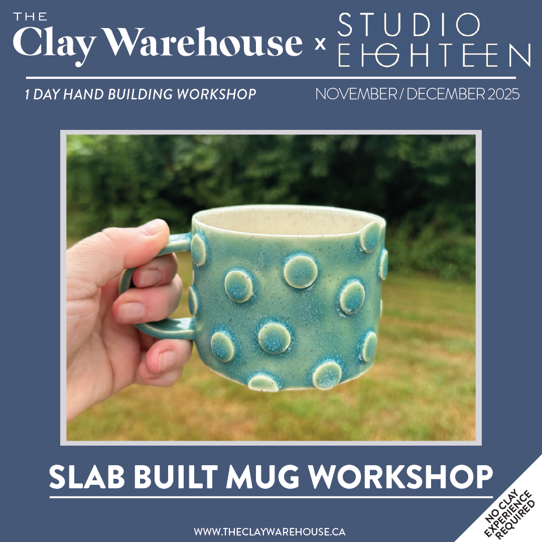 SPECIAL WORKSHOP* Slab Built Mug w/ Kathy of Studio Eighteen Ceramics